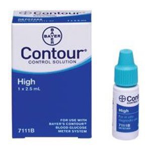 Blood Glucose Control Solution Ascensia Contour 2.5 mL High Level