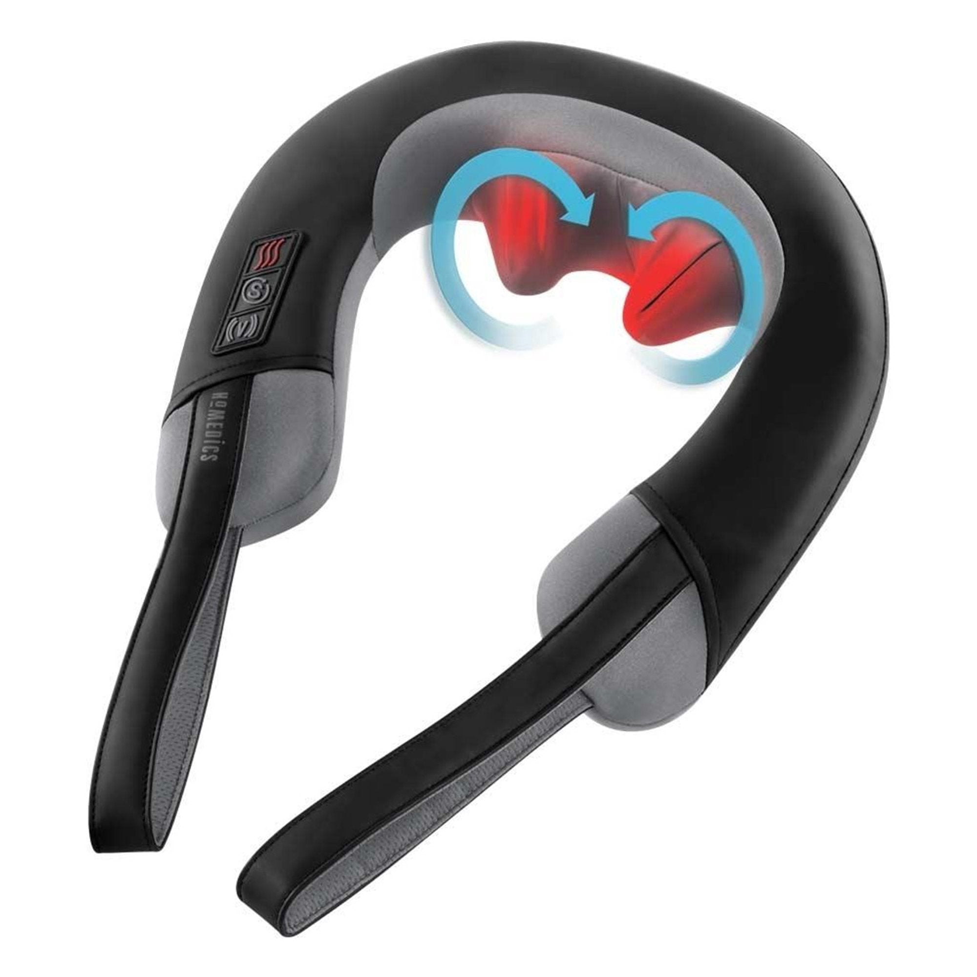 neck massager with heat homedics pro therapy elite 6 10 x 12 8 x 12 8 inch