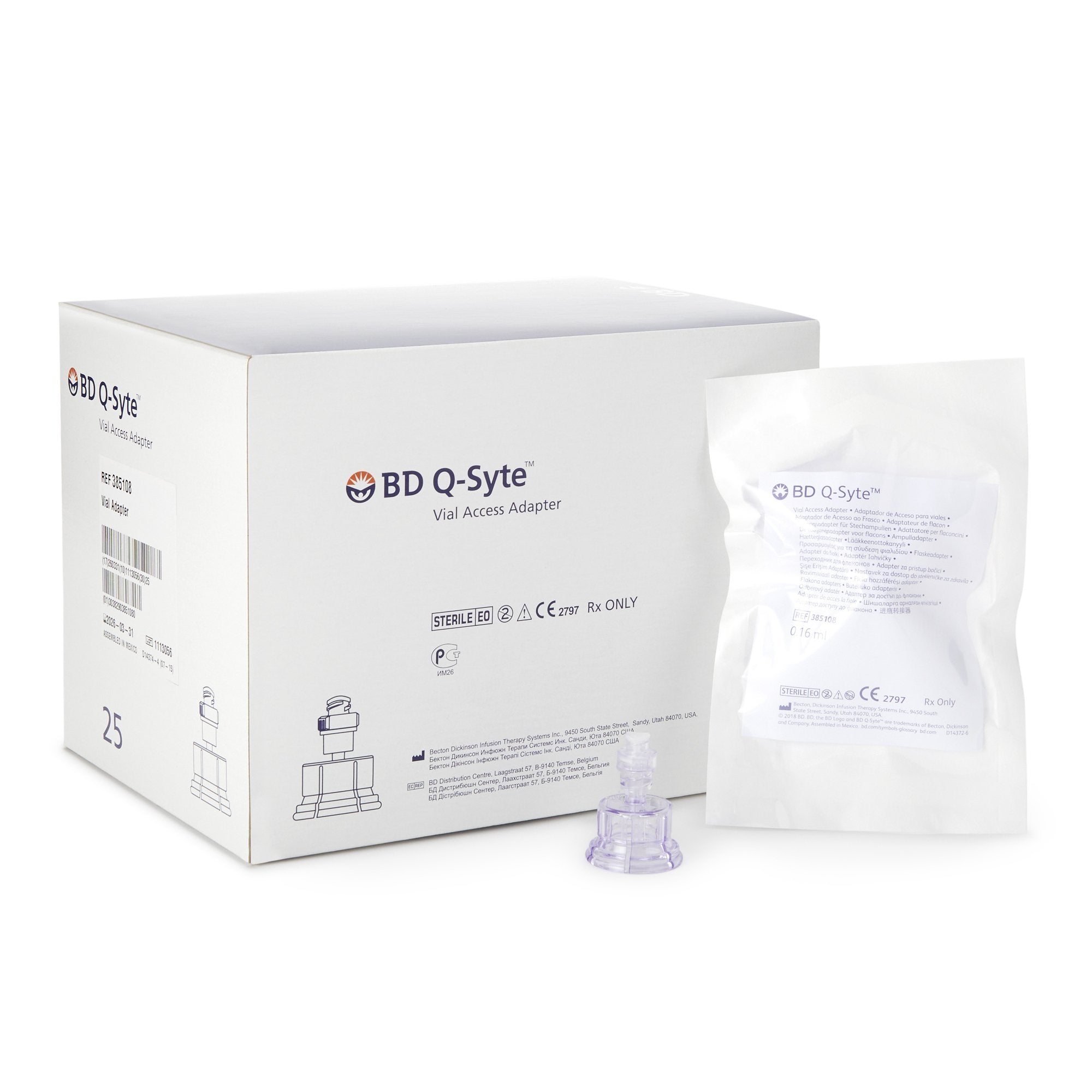 Needleless Connector Q Syte Negative Displacement