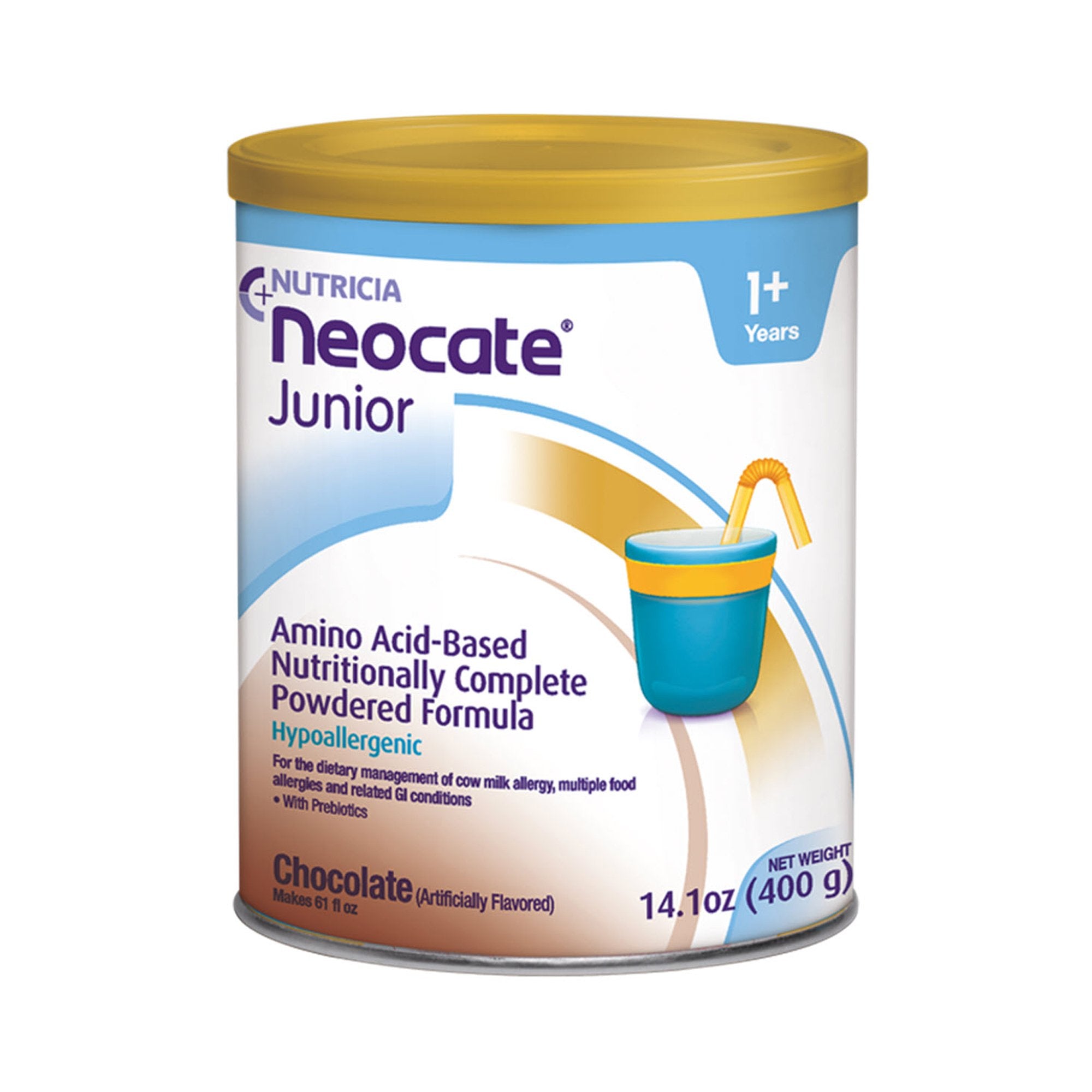 Pediatric Oral Supplement Neocate Junior Chocolate Flavor 14.1 oz. Can Powder Amino Acid Food Allergies