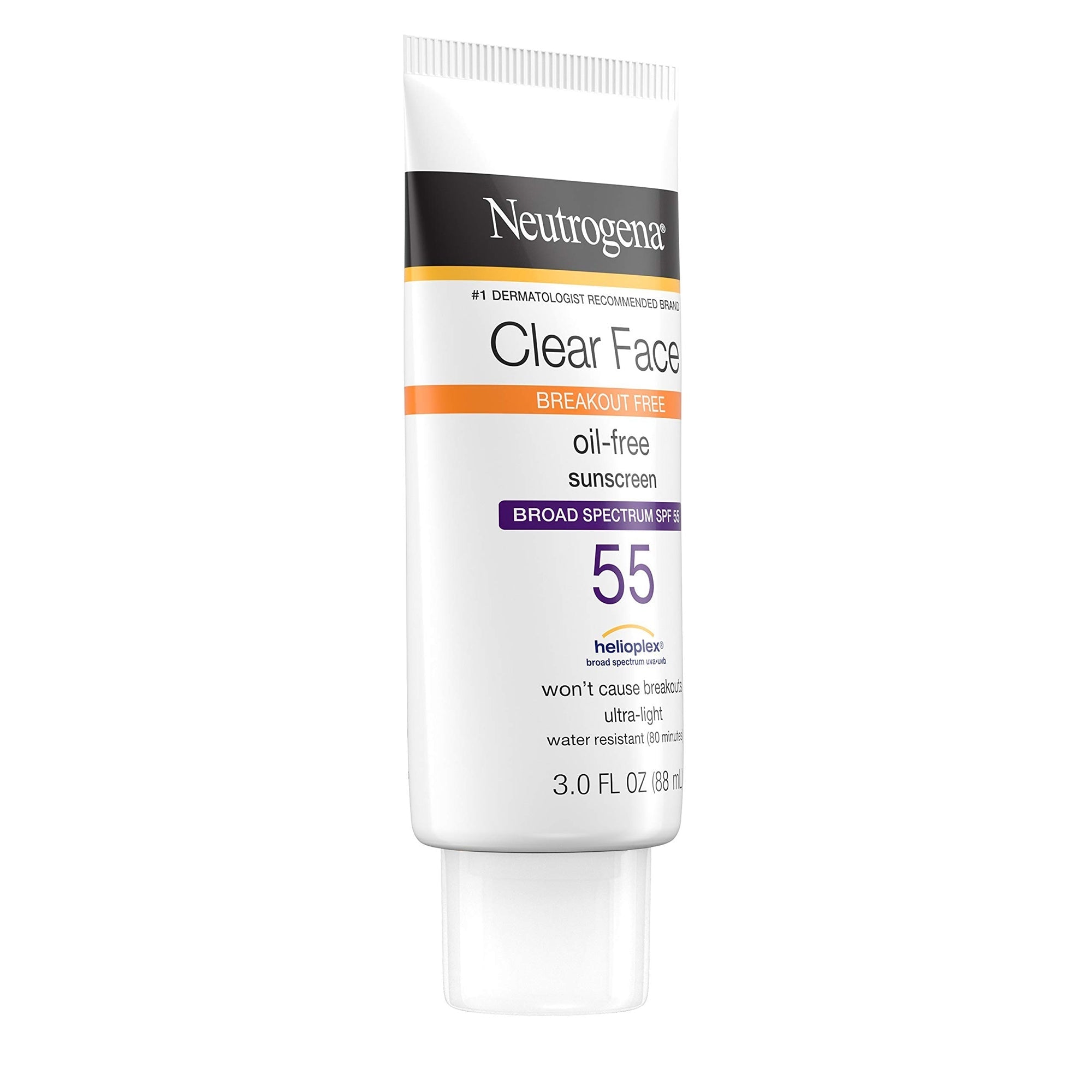 neutrogena clear face oil free sunscreen 3 oz neutrogena clear face sunscreen mk1193256ea