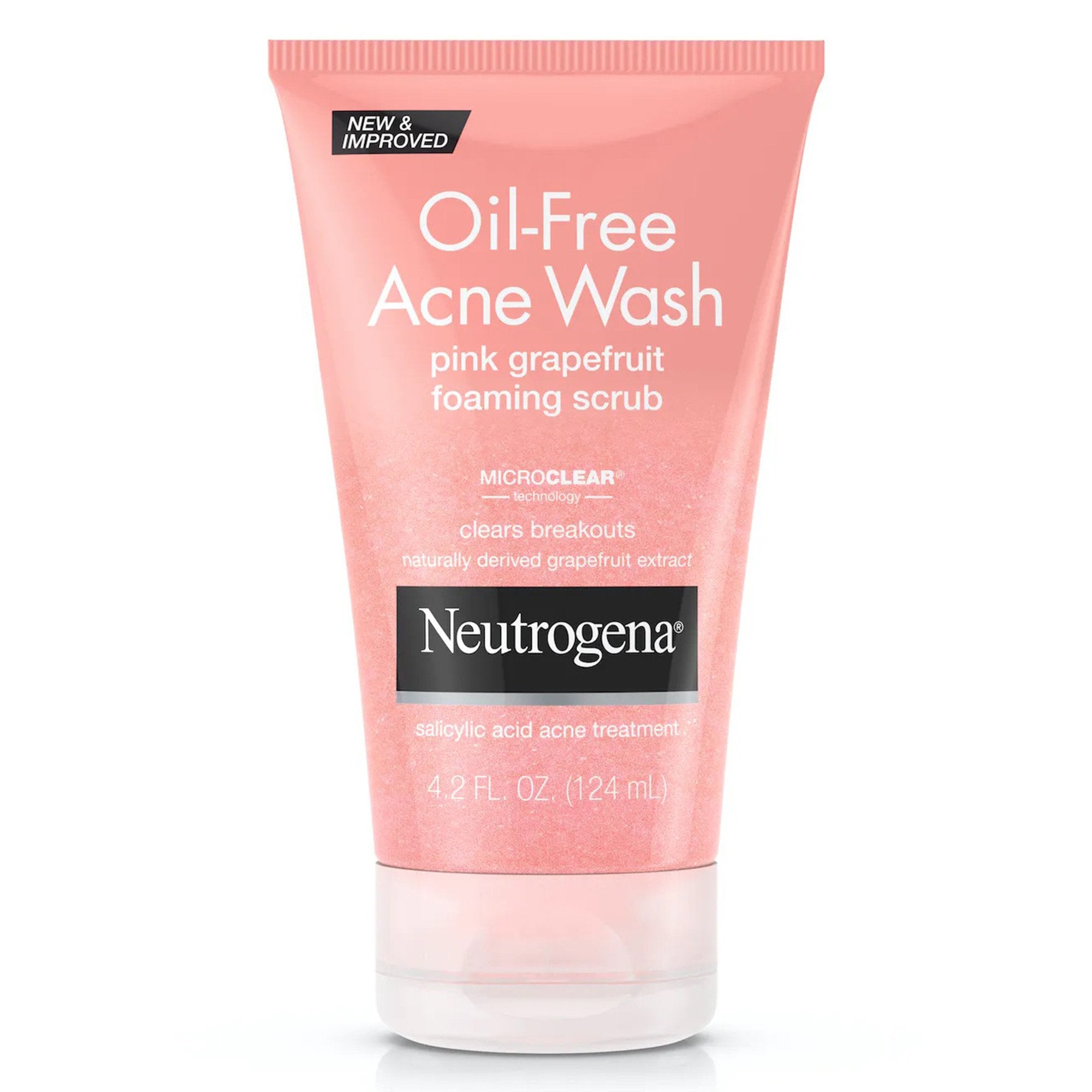 Acne Treatment Neutrogena Oil Free Acne Wash 4.2 oz. Foaming Scrub