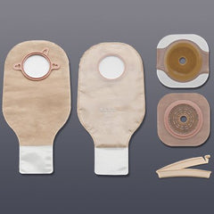 Ileostomy / Colostomy Pouch New Image Two Piece System 12 Inch Length Flat, Trim to Fit Up to 1 3/4 Inch Stoma Drainable