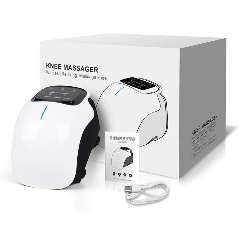 new style electric knee massager physiotherapy infrared knee pads for relief heating temperature air pressure elbow leg massage