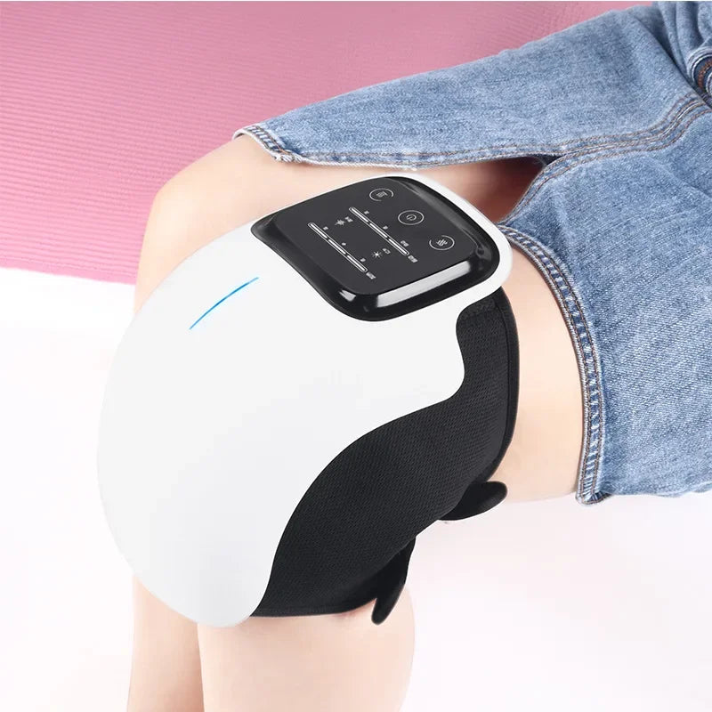 new style electric knee massager physiotherapy infrared knee pads for relief heating temperature air pressure elbow leg massage