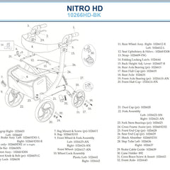 nitro rollator hd black bariatric black