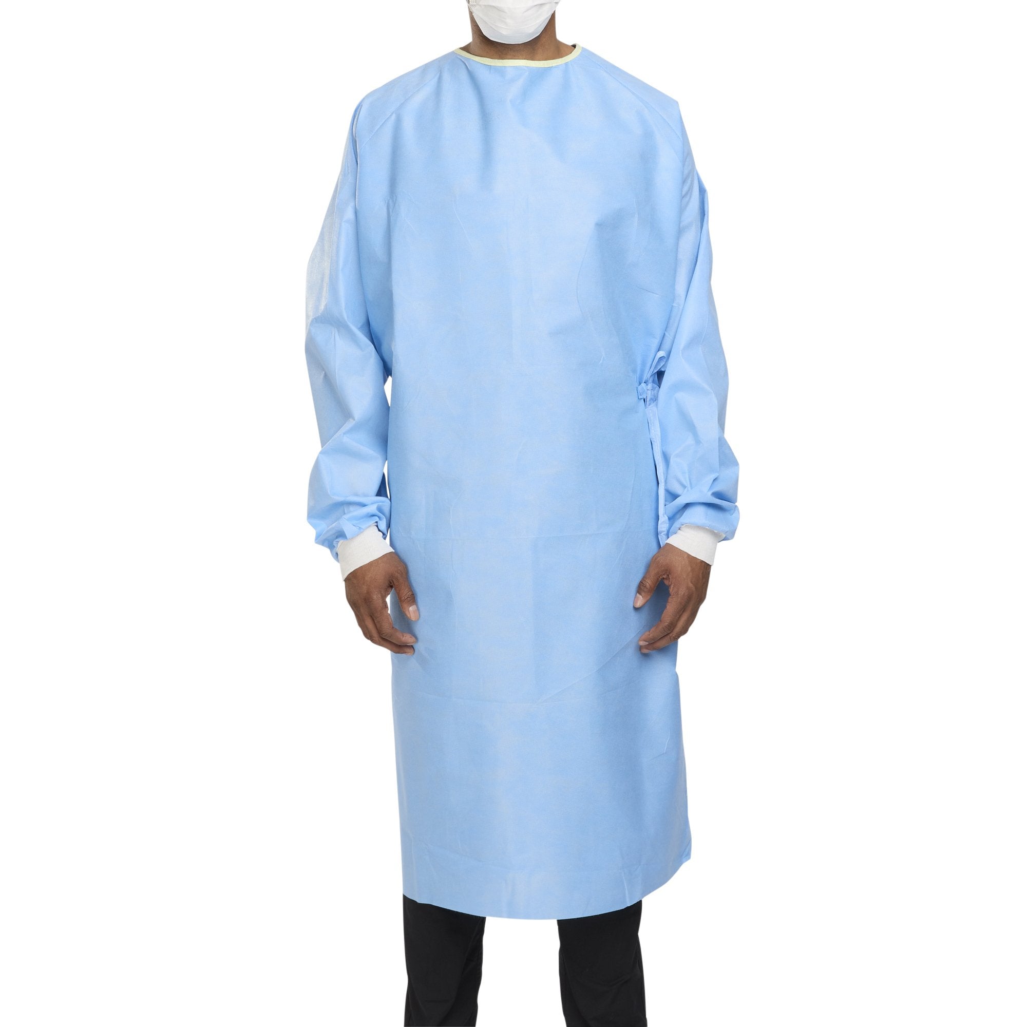 Non Reinforced Surgical Gown with Towel ULTRA X Large Blue Sterile AAMI Level 3 Disposable