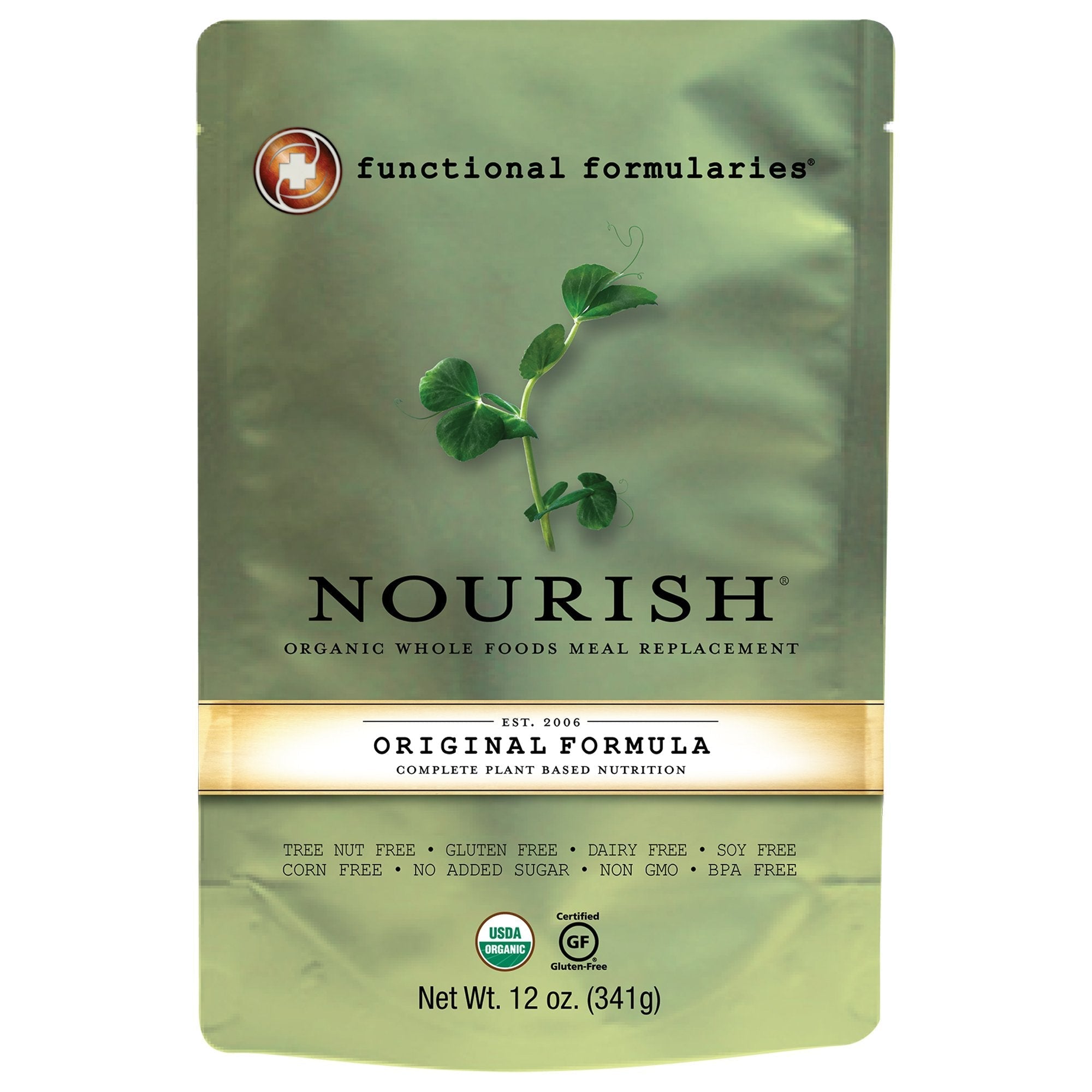 Pediatric Oral Supplement Nourish Vegetable / Rice Flavor 12 oz. Pouch Liquid Plant Based