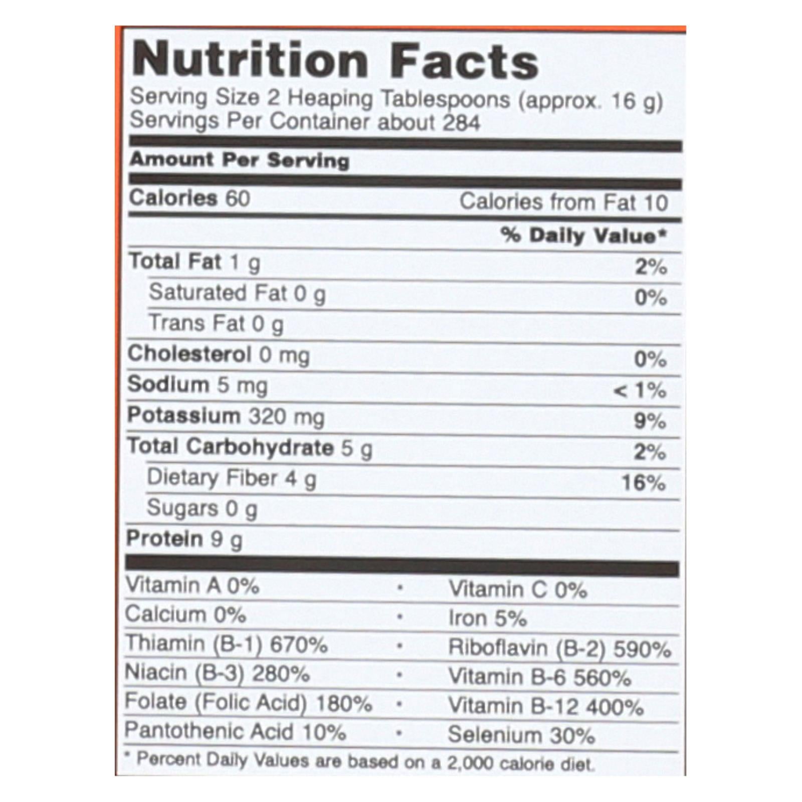 now foods yeast flakes nutritional case of 10 lb
