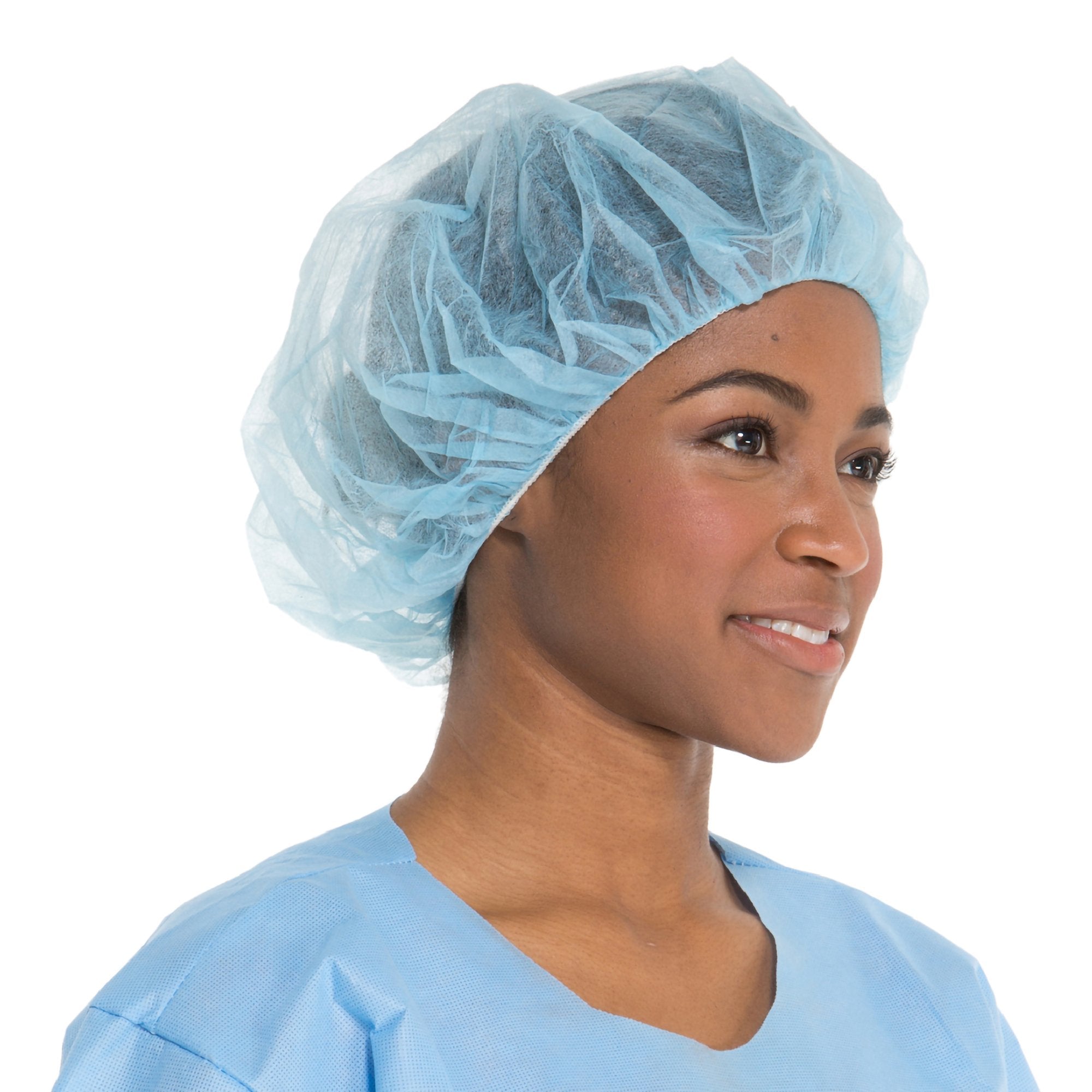 Bouffant Cap Halyard X-Large Blue Elastic Closure