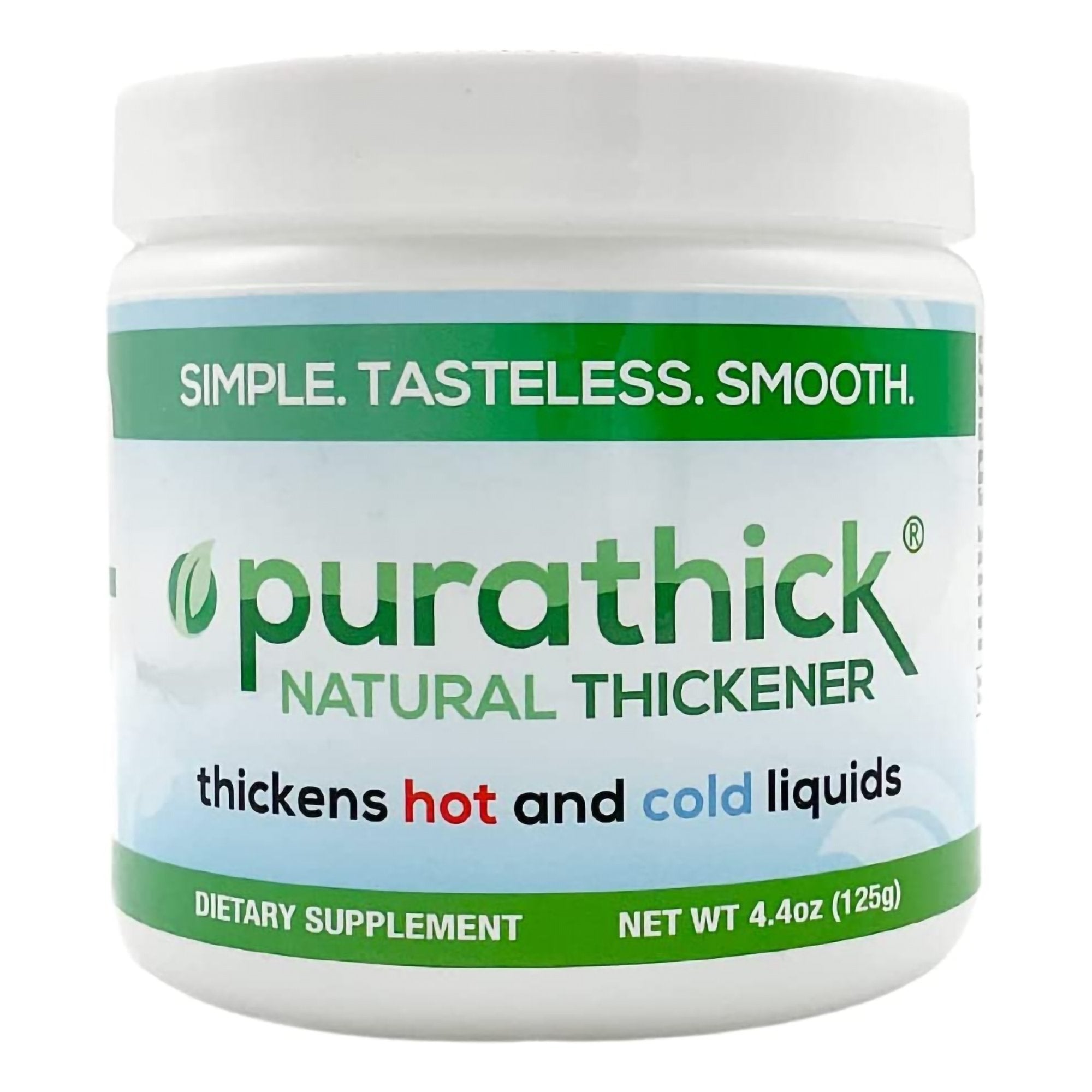 Food and Beverage Thickener purathick 4.4 oz. Jar Unflavored Powder IDDSI Level 1 Slightly Thick