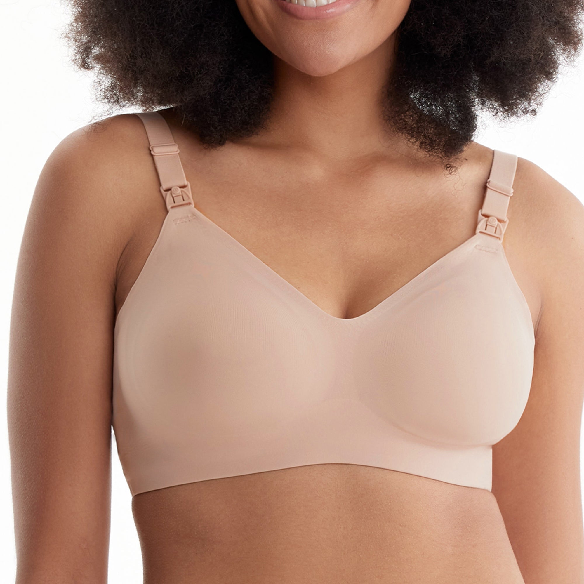 nursing bra momcozy smooth beige medium