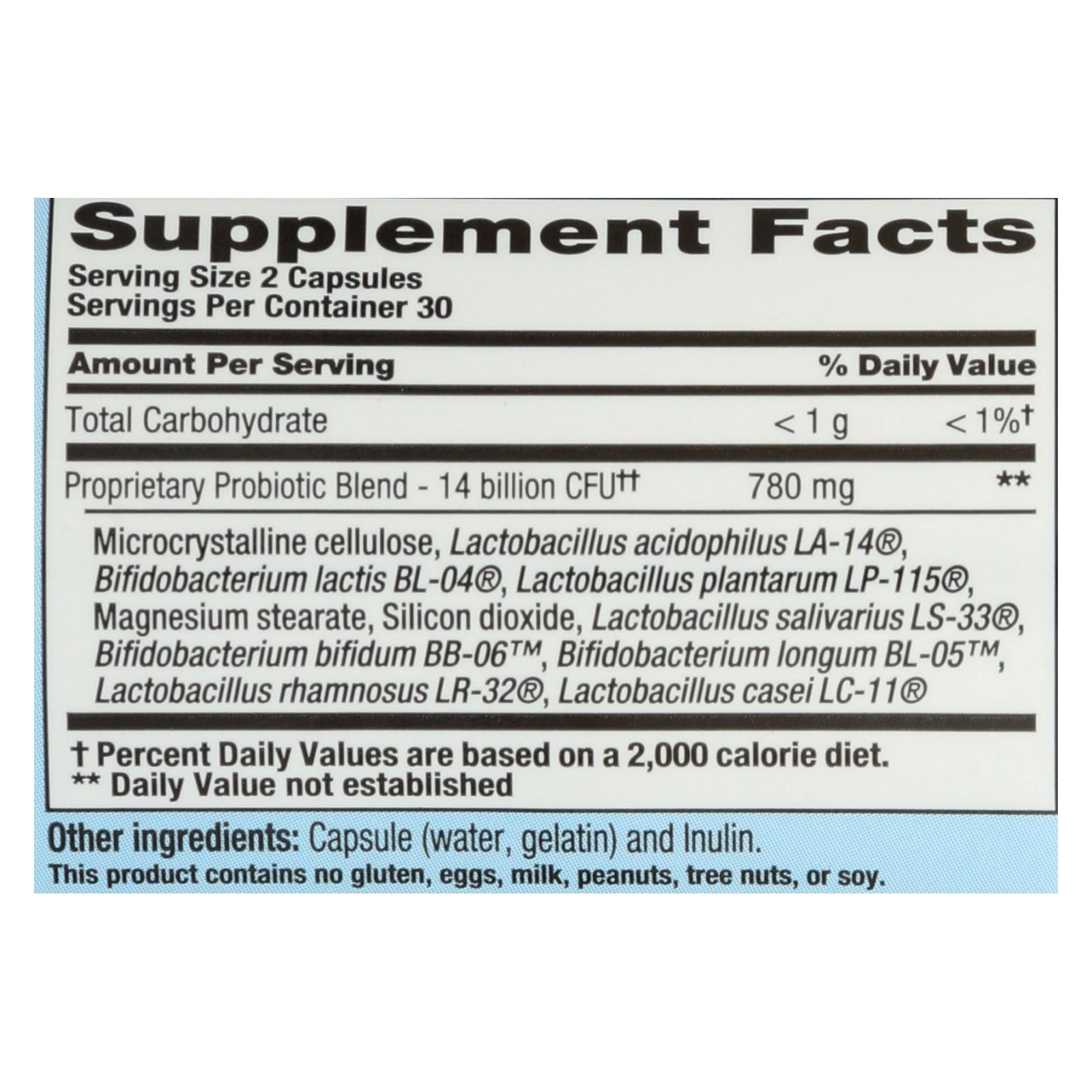 nutrition now pb 8 pro biotic acidophilus for life 60 capsules