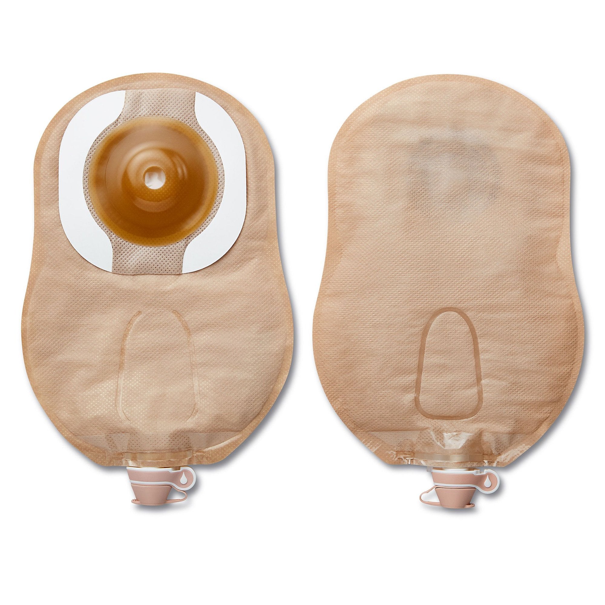 Urostomy Pouch Premier One-Piece System 9 Inch Length Convex, Pre-Cut 1 Inch Stoma Drainable