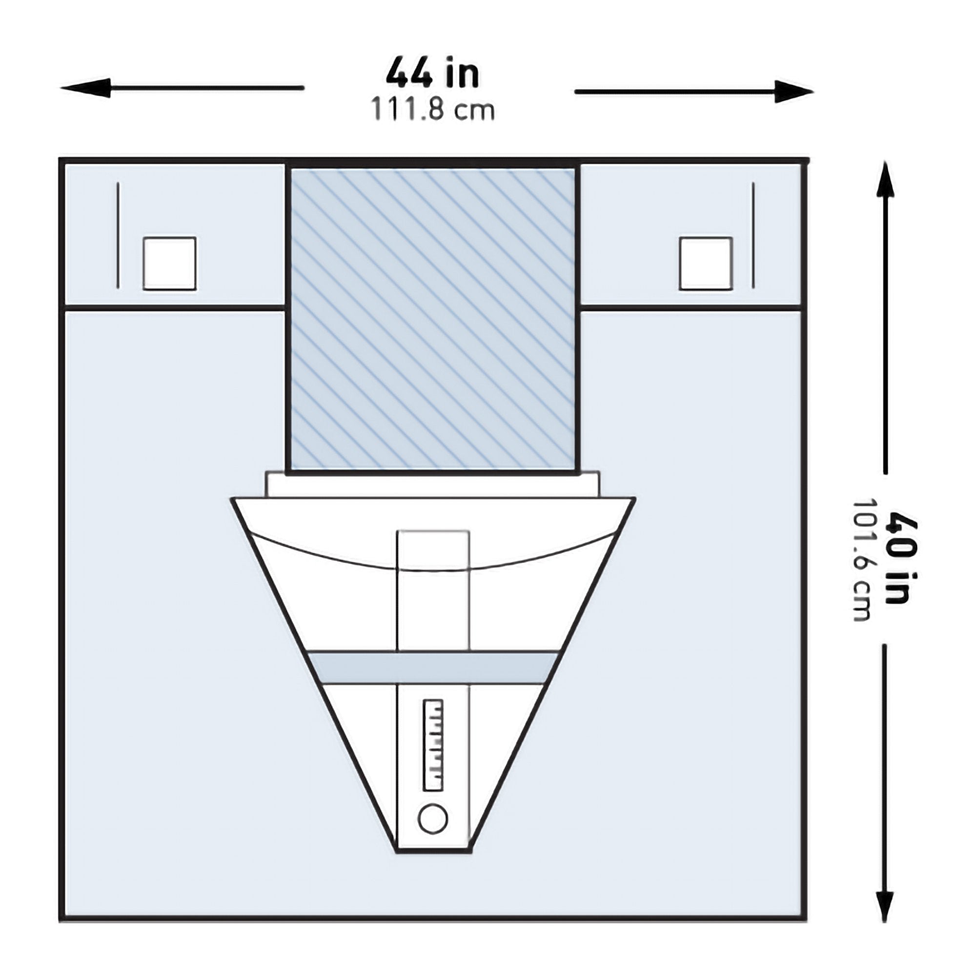 Obstetrics / Gynecology Drape McKesson Under Buttocks Drape 44 W X 40 L Inch Sterile