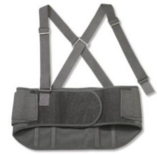 Occupational Back Support ProFlex 1600 Standard Large Hook and Loop Closure 34 to 38 Inch Waist Circumference 9 Inch Height Adult