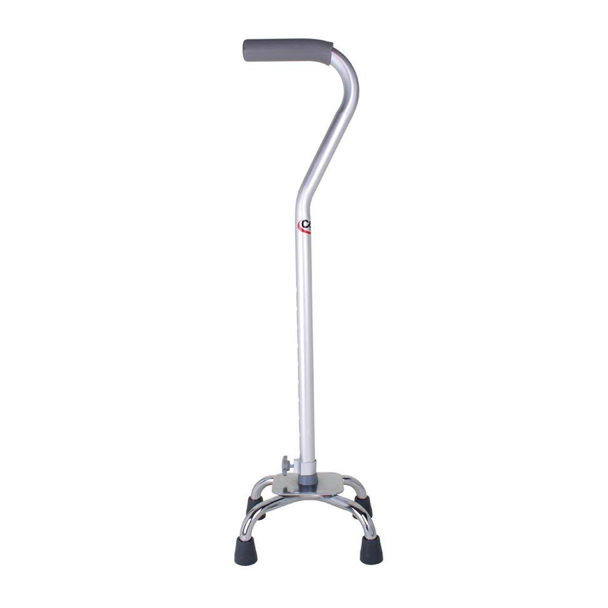Offset Cane Carex Aluminum 28 to 37 Inch Height Silver