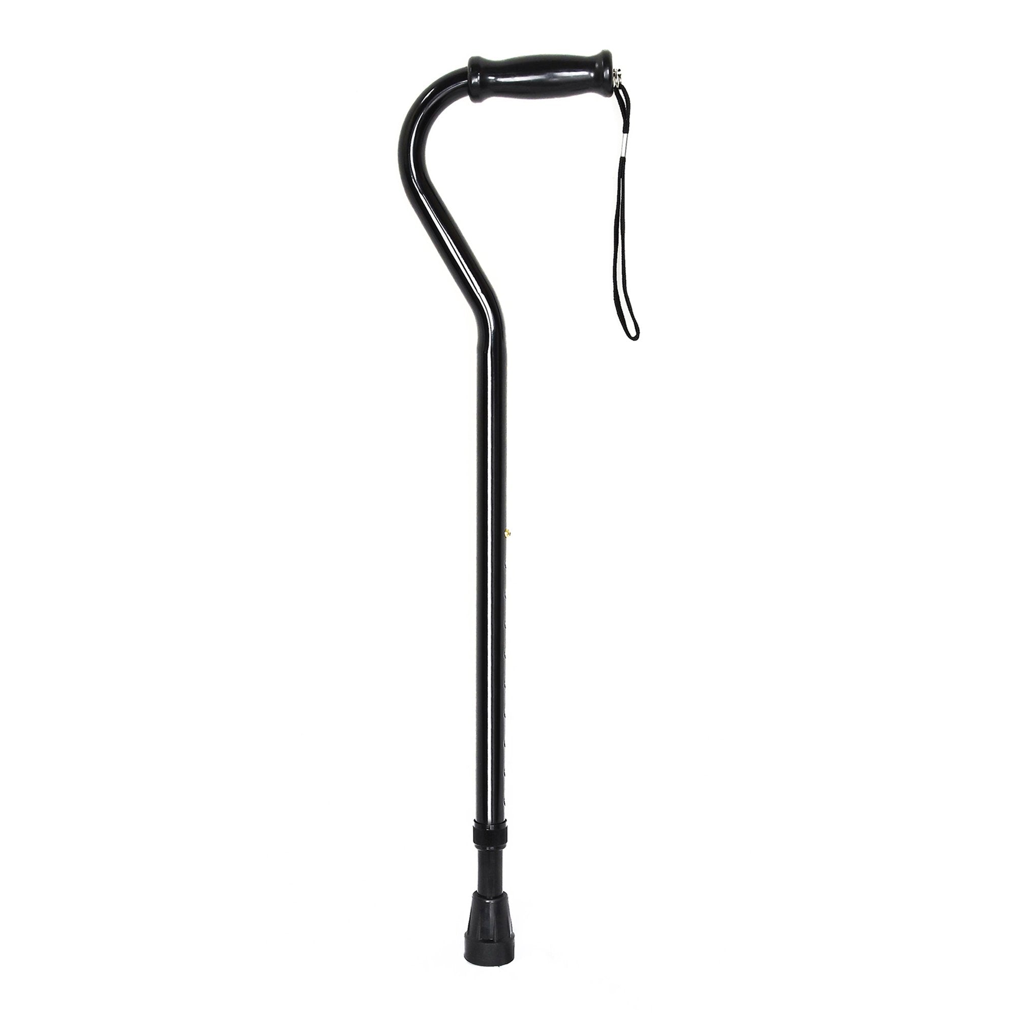 Offset Cane McKesson Steel 29 3/4 to 37 3/4 Inch Height Black