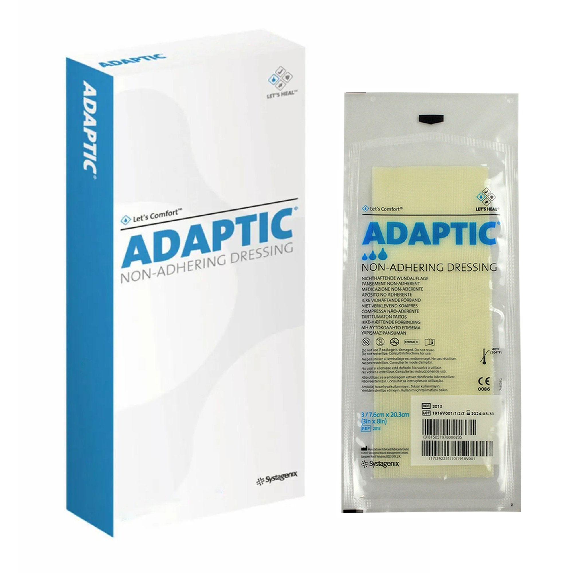 Oil Emulsion Impregnated Dressing 3M Adaptic Rectangle 3 X 8 Inch Sterile, Packaging Type- Case
