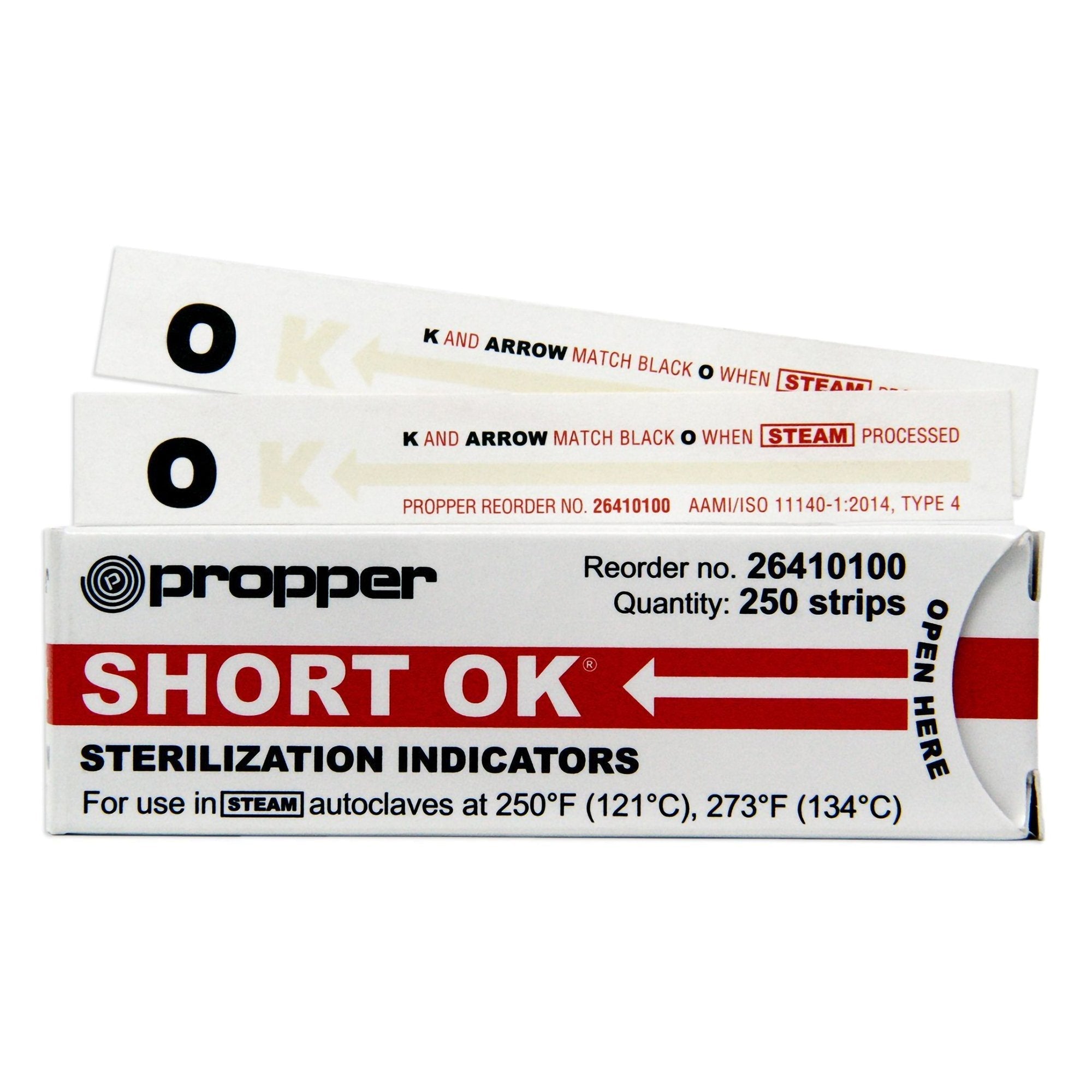 OK Sterilization Chemical Indicator Strip Steam 4 Inch Length