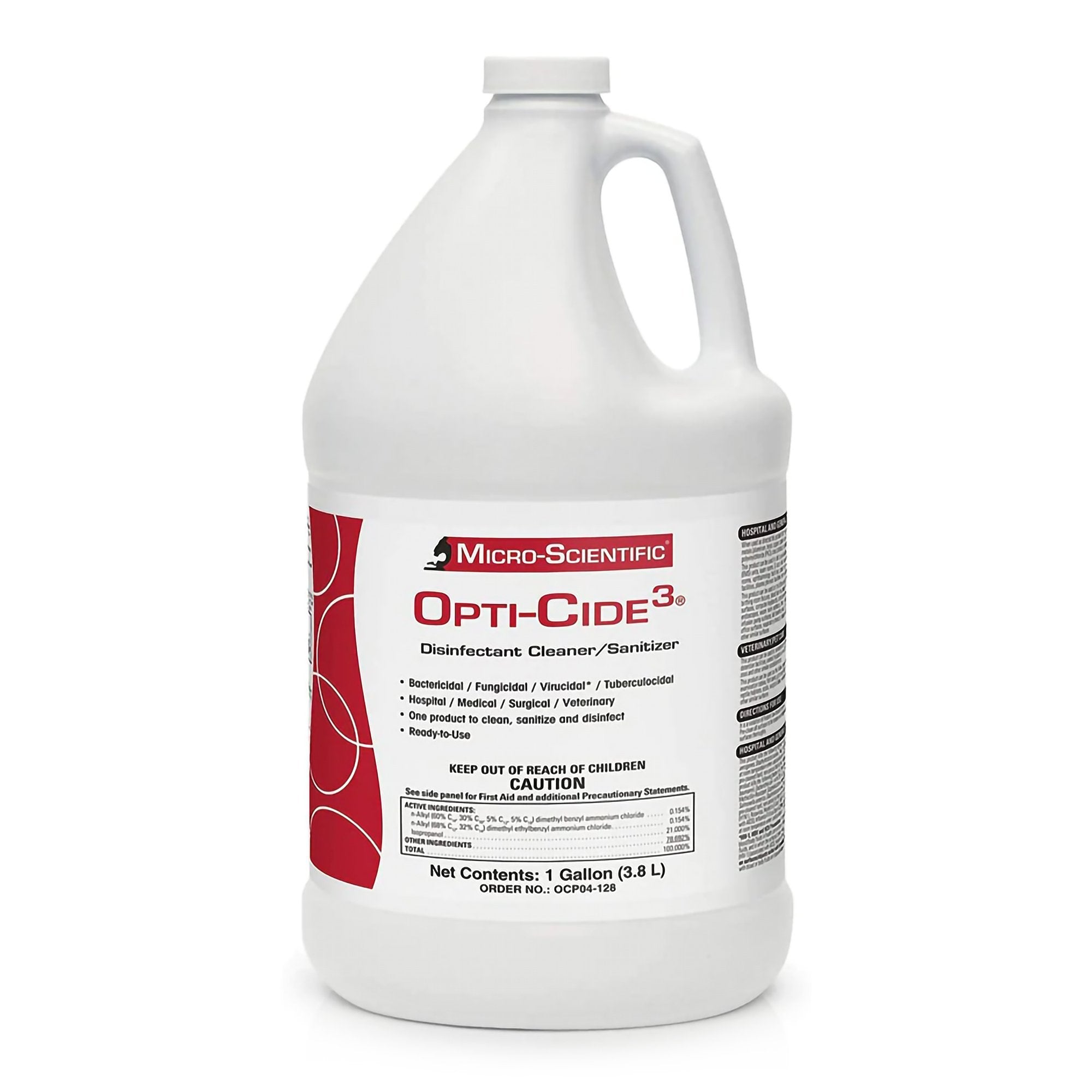 Opti Cide3 Surface Disinfectant Cleaner Broad Spectrum Manual Pour Liquid 1 gal. Jug Alcohol Scent NonSterile