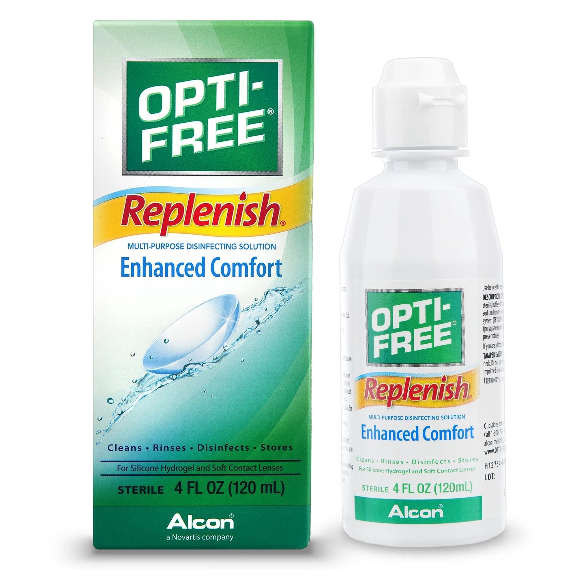 Contact Lens Solution Opti Free Replenish 4 oz. Solution