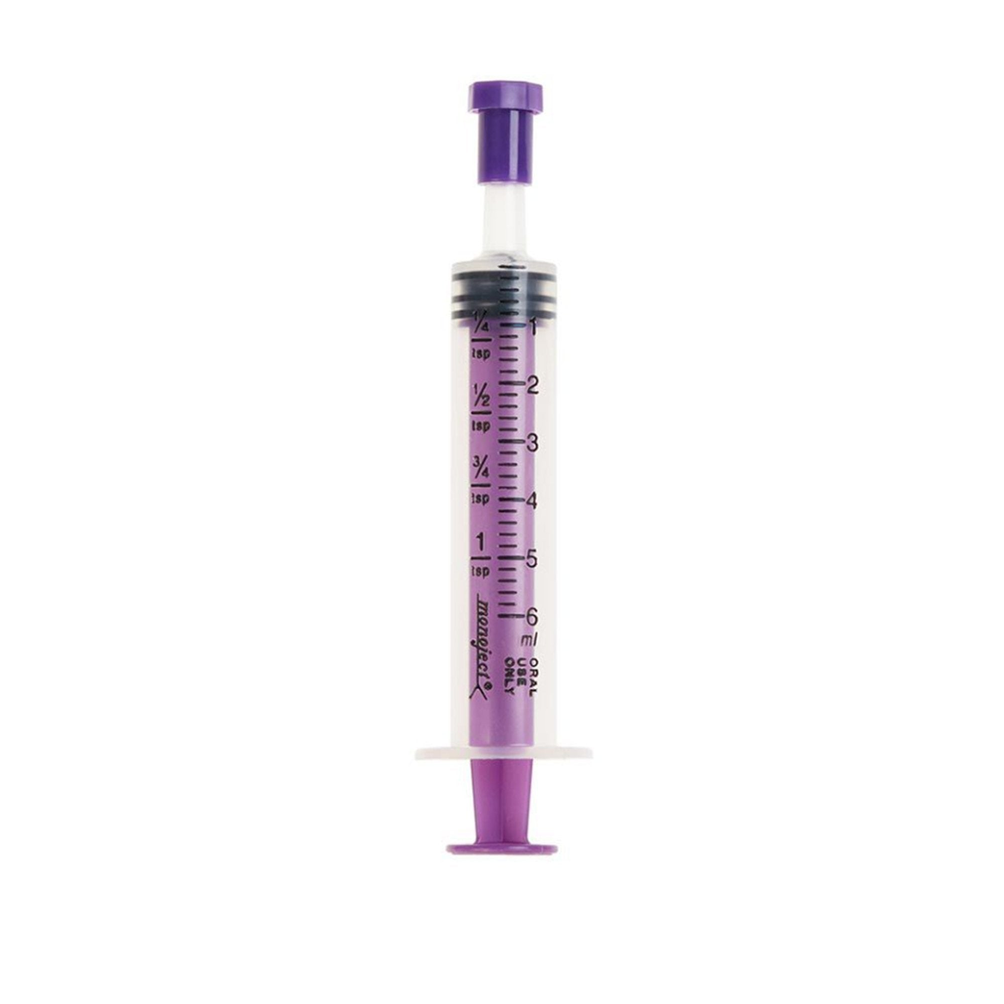 Oral Medication Syringe Monoject 6 mL Oral Tip Without Safety