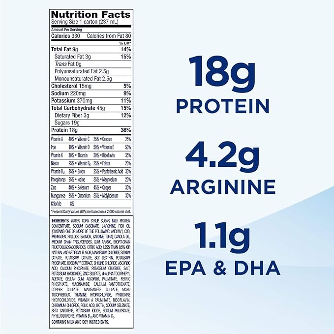 oral supplement ensure surgery immunonutrition shake vanilla flavor liquid 8 oz reclosable carton packaging type case