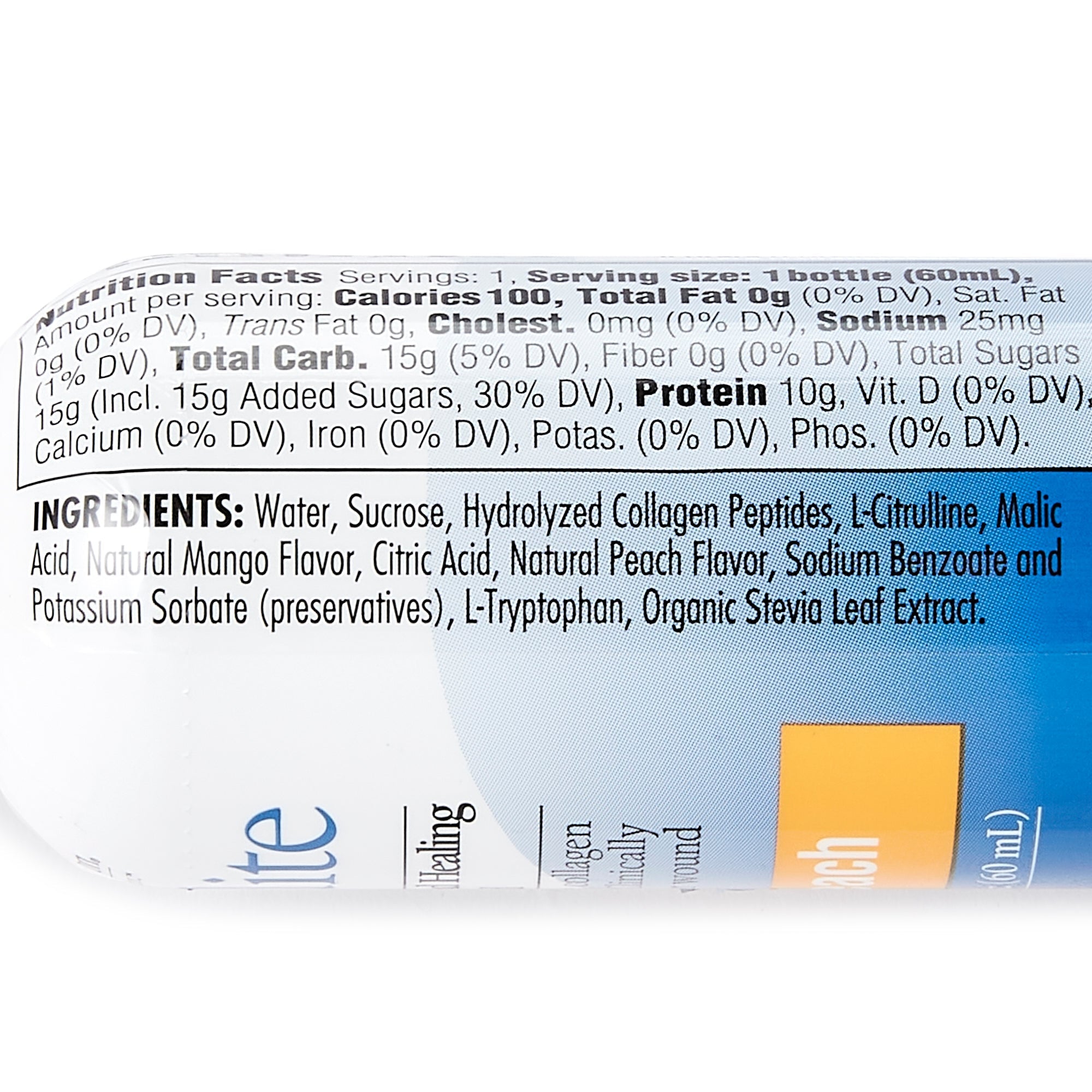 oral supplement expedite peach mango flavor liquid 2 oz bottle