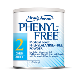 Oral Supplement Phenyl Free 2 Vanilla Flavor Powder 1 lb. Can
