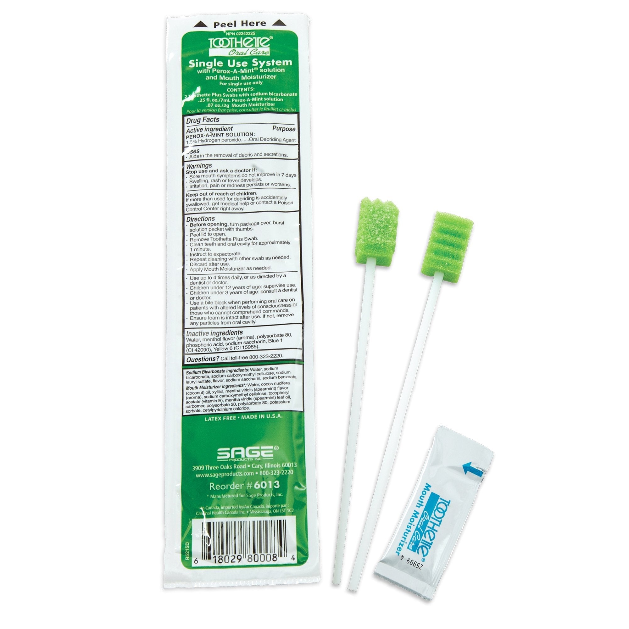 Oral Swab Kit Toothette NonSterile