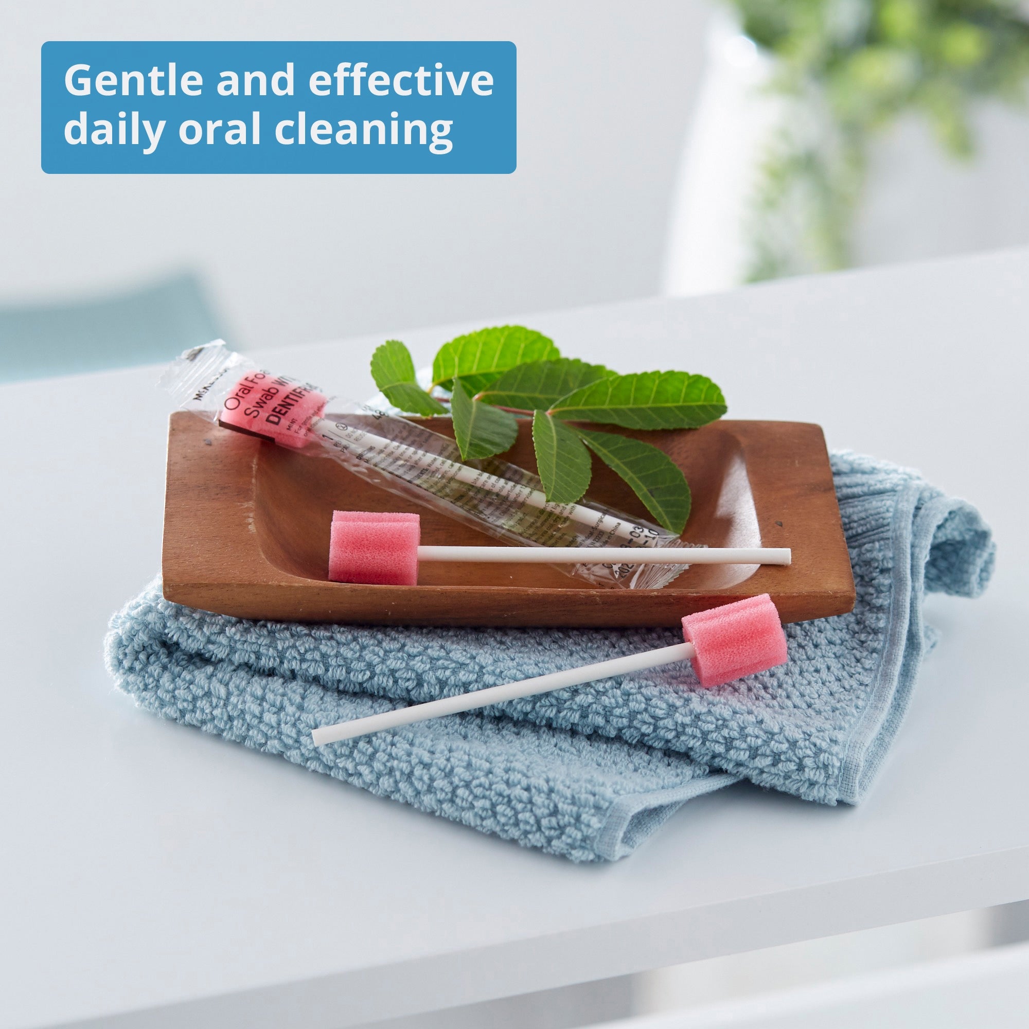 oral swab mckesson dentifrice foam tip 1 per pack packaging type box