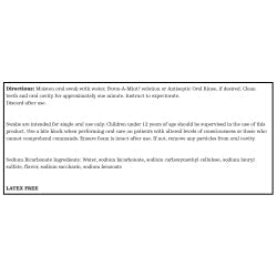 oral swab toothette® plus sodium bicarbonate foam tip 20 per pack 3