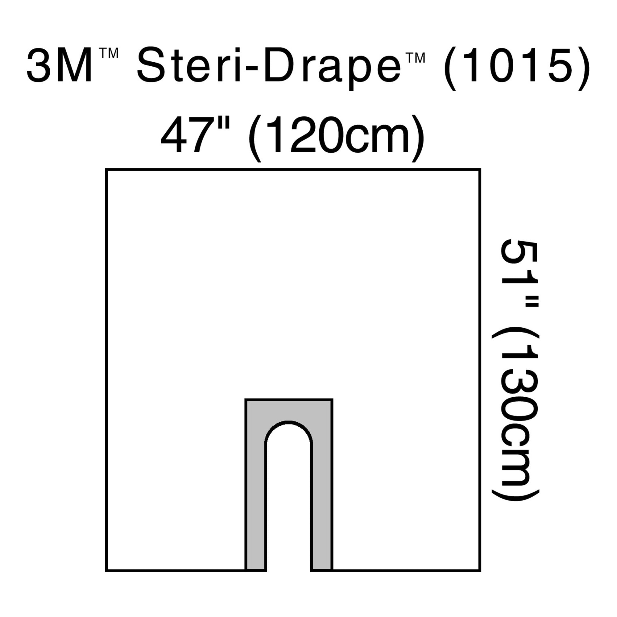Orthopedic Drape 3M Steri Drape U Drape 47 W X 51 L Inch Sterile