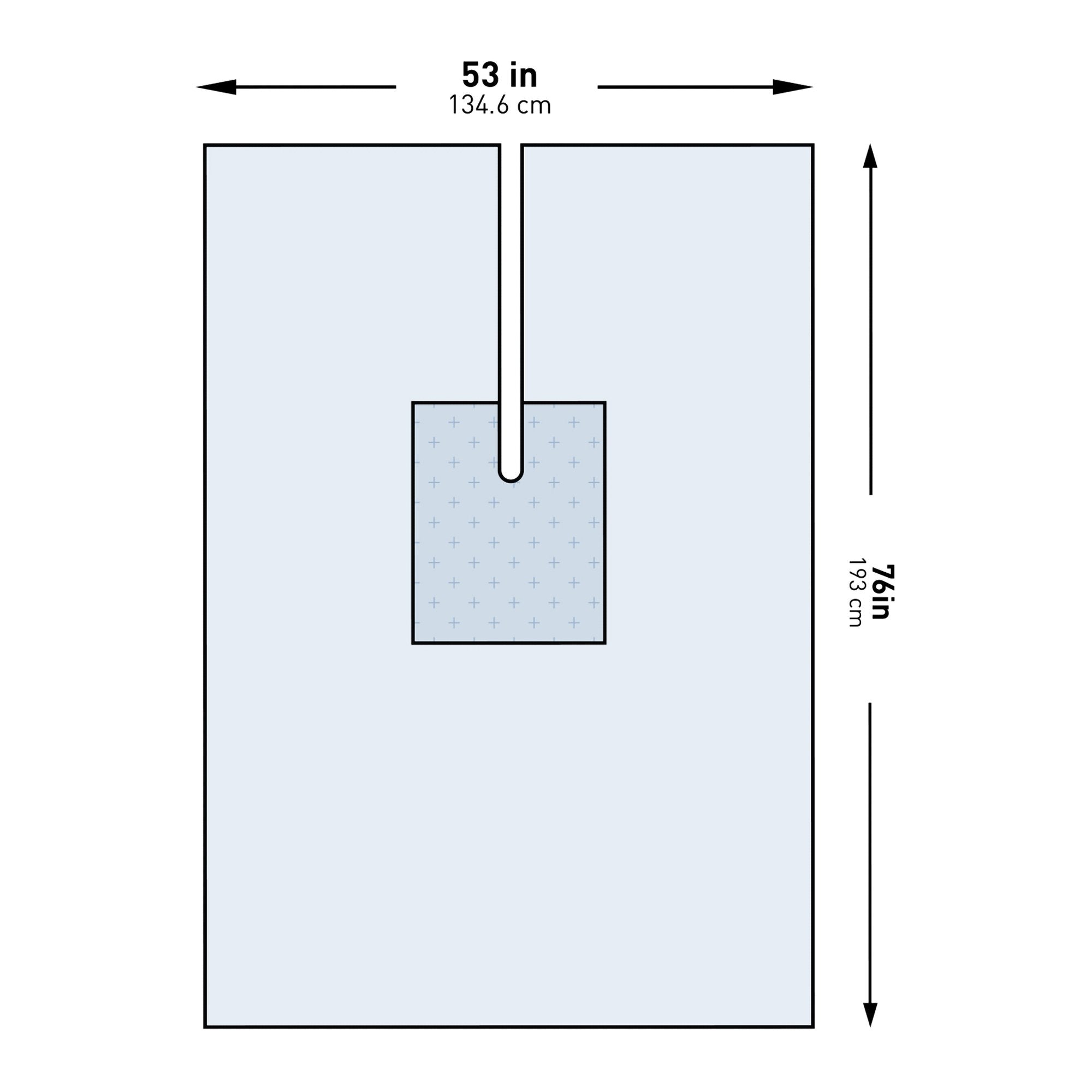 Orthopedic Drape McKesson U Drape with Split 53 W X 76 L Inch Sterile