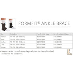 ossur formfit low profile stirrup ankle brace with figure 8 extra small ossur formfit ankle brace with figure 8 mk450999ea