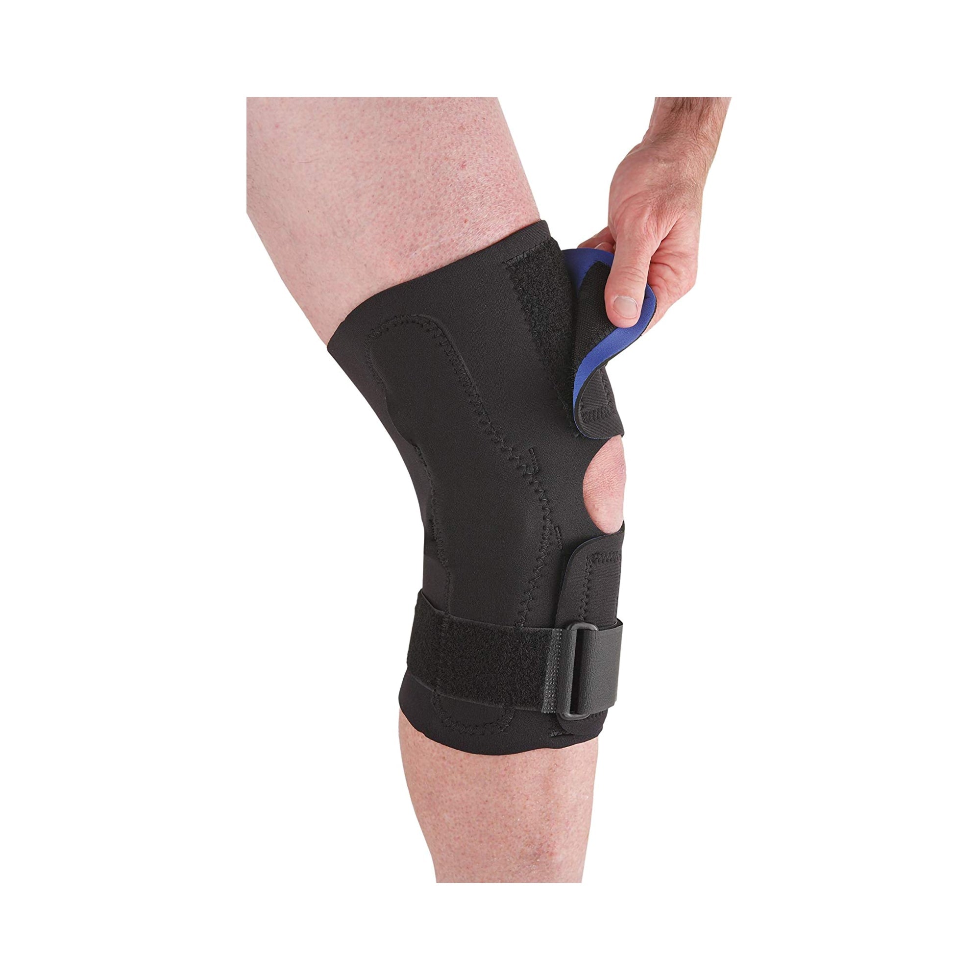 ossur wraparound open patella hinged knee support small ossur knee brace mk586318ea