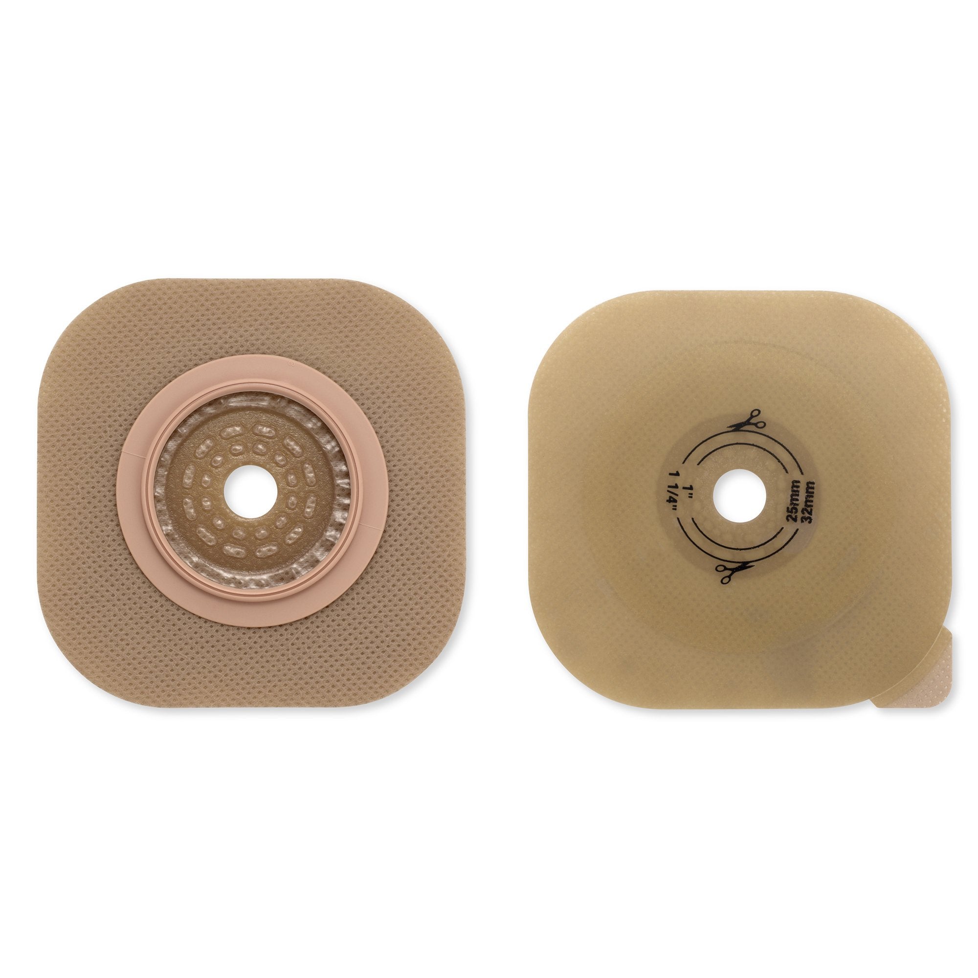 Ostomy Barrier CeraPlus New Image Trim to Fit, Extended Wear Without Tape 57 mm Flange Red Code Up to 1 3/4 Inch Opening