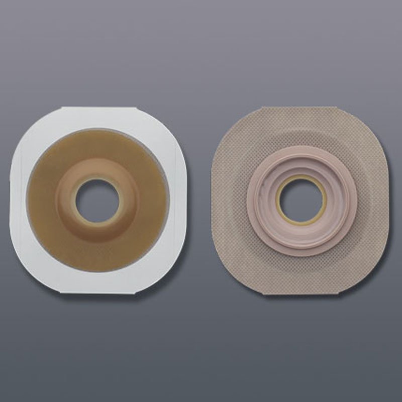 Ostomy Barrier New Image Flextend Precut, Extended Wear Adhesive Tape 70 mm Flange Blue Code System 1 5/8 Inch Opening