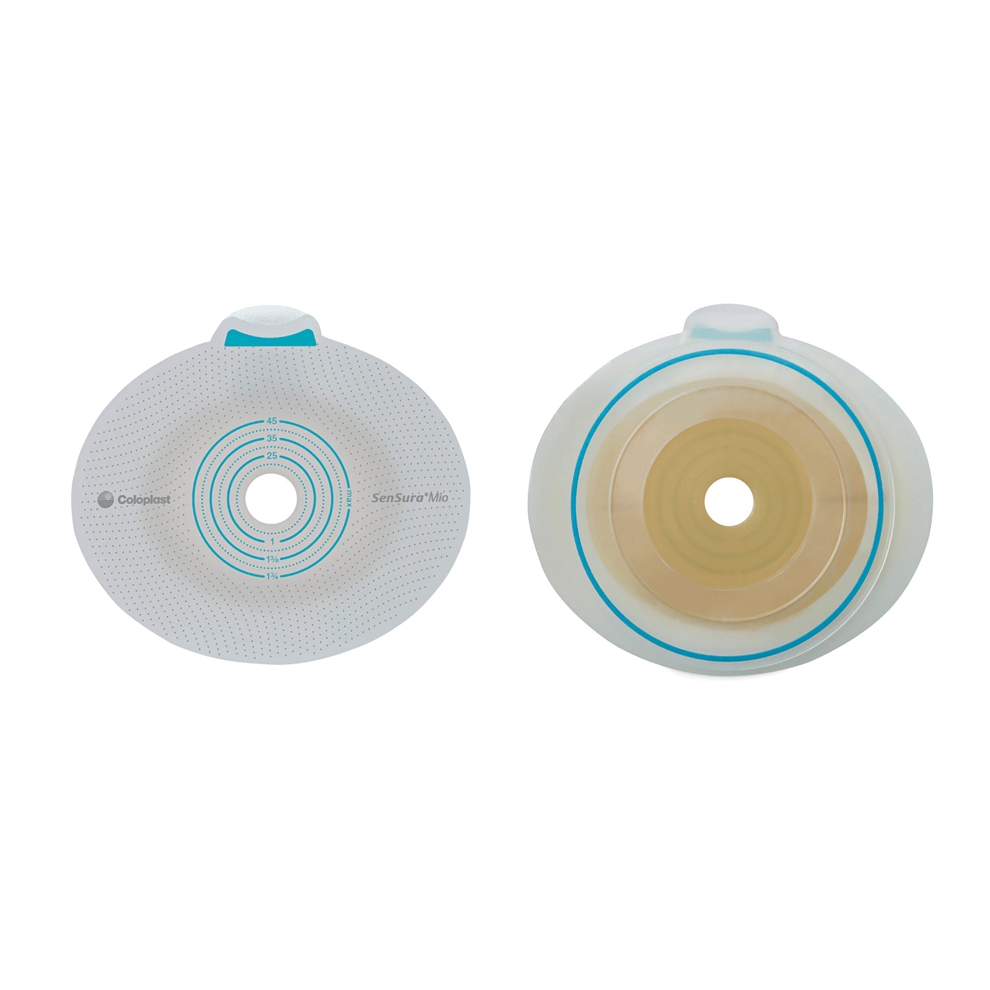 Ostomy Barrier SenSura Mio Flex Trim to Fit, Extended Wear Elastic Adhesive 70 mm Flange Yellow Code System 3/8 to 2 11/16 Inch Opening