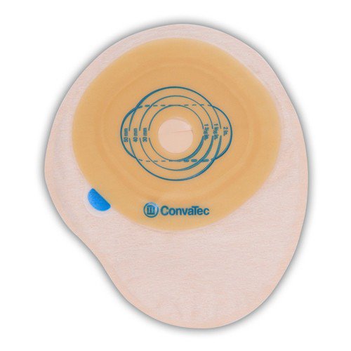 Ostomy Pouch Esteem+ One Piece System 8 Inch Length Trim to Fit 13/16 to 2 3/4 Inch Stoma Closed End