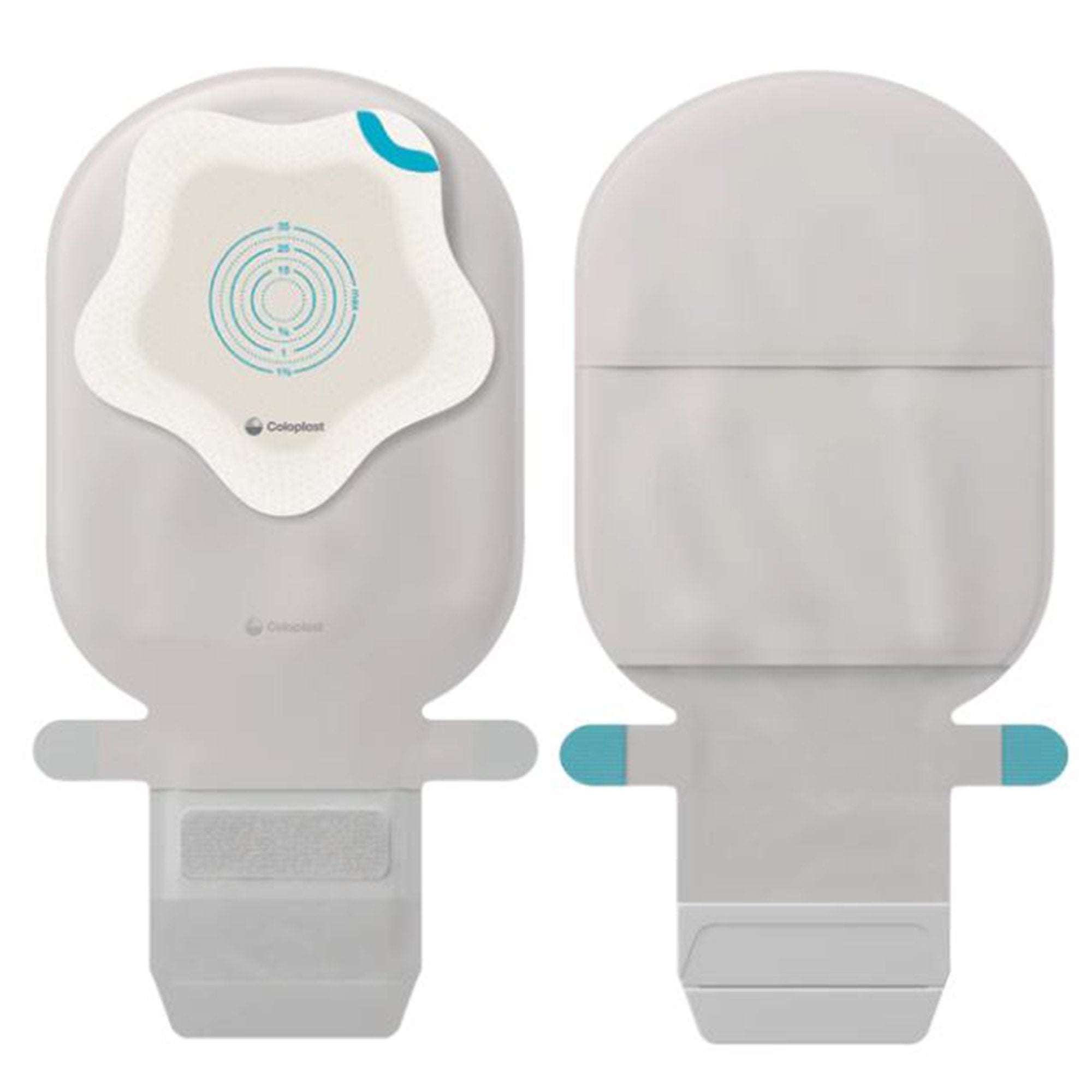 Ostomy Pouch SenSura Mio Kids One Piece System Mini Length Star Shaped, Trim to Fit 0 to 35 mm Stoma Drainable
