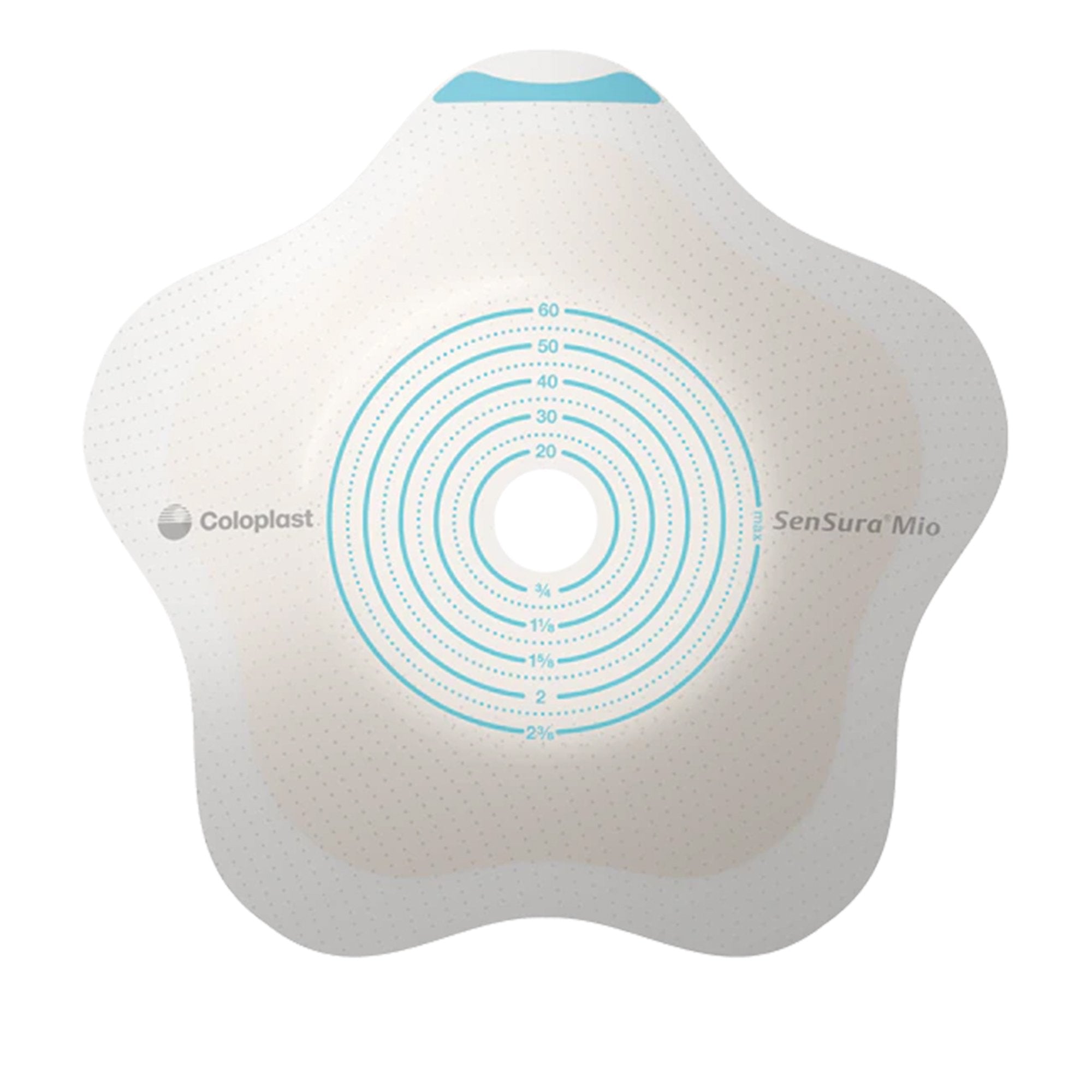 Ostomy Barrier SenSura Mio Convex Flip Precut, Extended Wear Elastic Adhesive 50 mm Flange Red Code System 1 3/16 Inch Opening