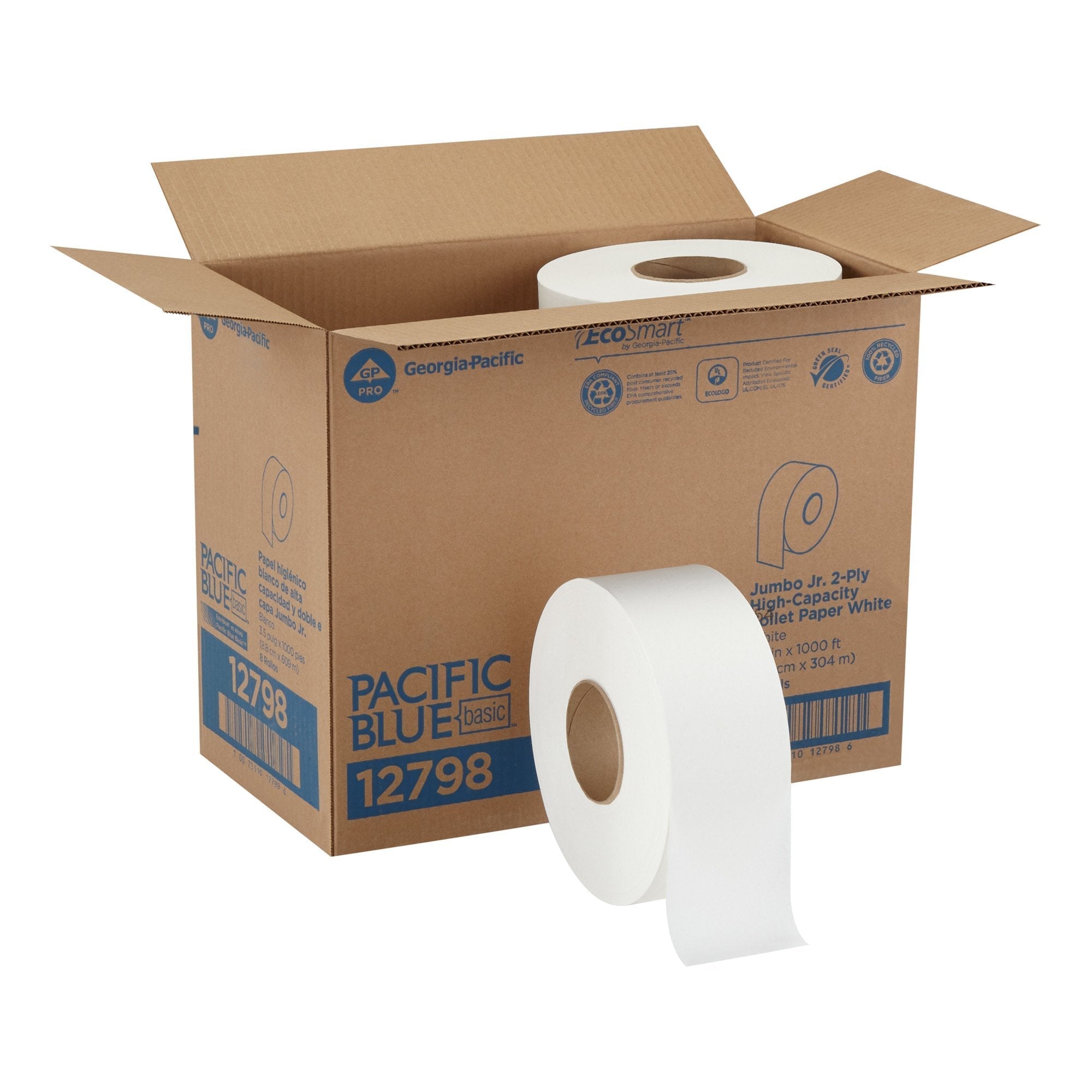 Pacific Blue Basic White Jumbo Toilet Paper