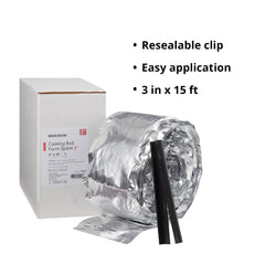 Padded Splint Roll McKesson 3 Inch X 15 Foot Fiberglass White, Packaging Type- Box