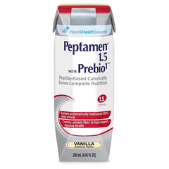 Oral Supplement Peptamen 1.5 with Prebio 1 Vanilla Flavor Liquid 250 mL Carton