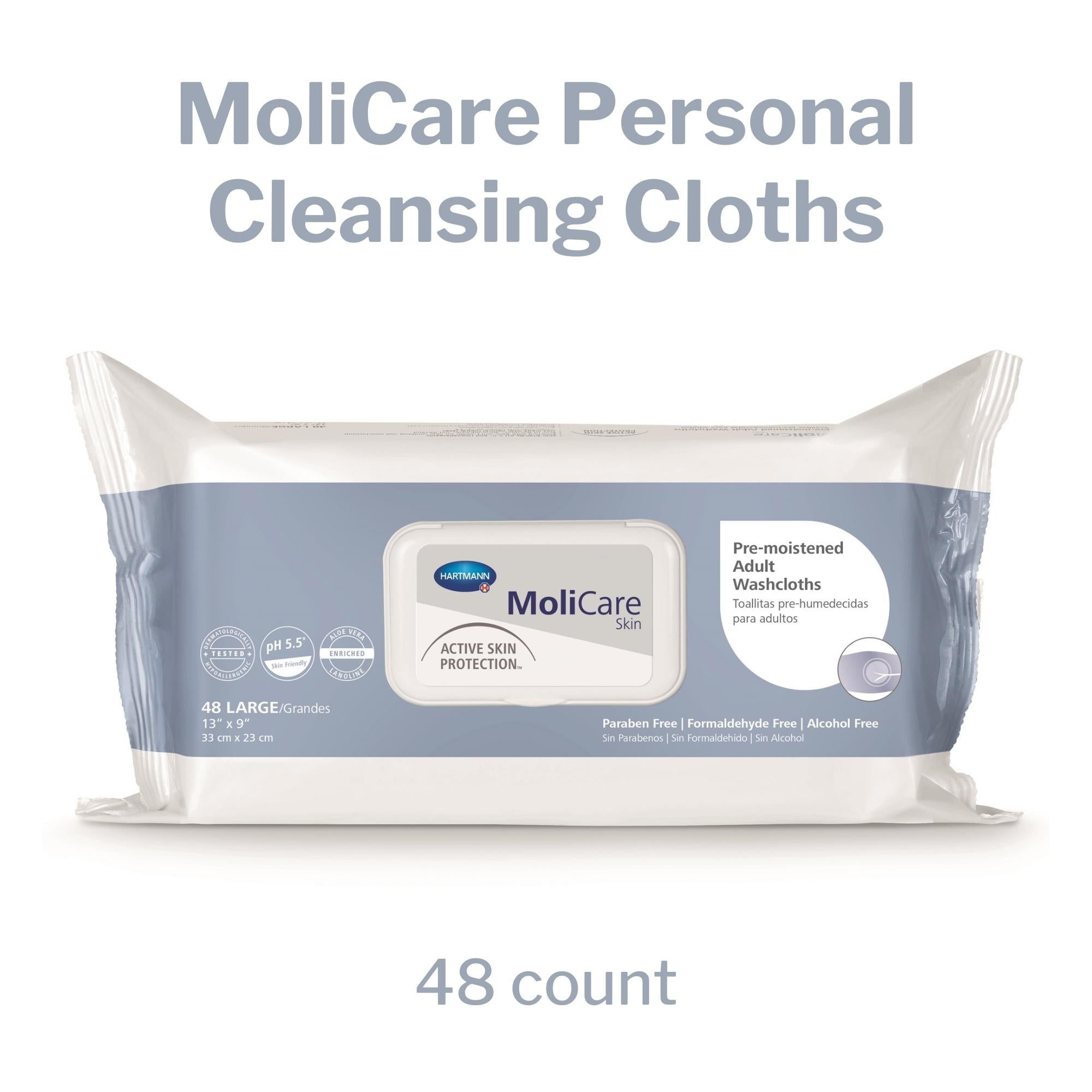 personal cleansing wipe molicare skin soft pack scented 50 count packaging type case