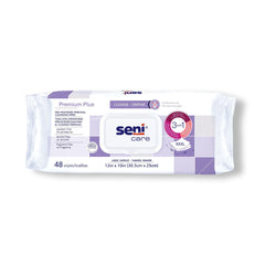 Personal Cleansing Wipe Seni Care Soft Pack Unscented 48 Count
