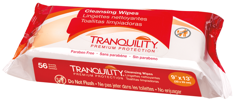 personal cleansing wipe tranquility soft pack scented 56 count packaging type case