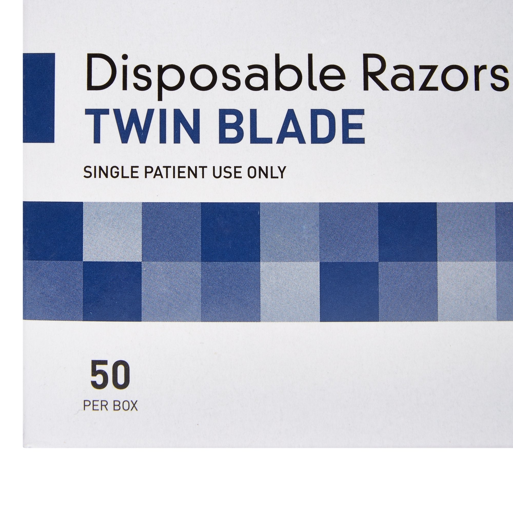 personal razor mckesson single edge twin blade nonsterile disposable packaging type each